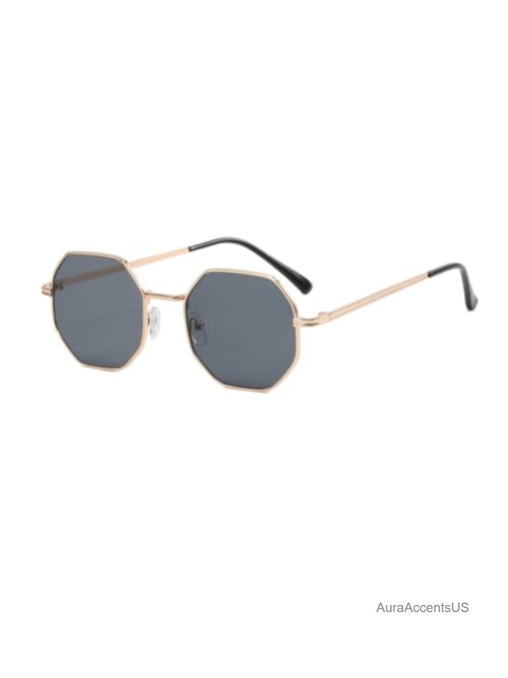 Polarized Octagon Metal Sunglasses UV400 Full Frame Unisex